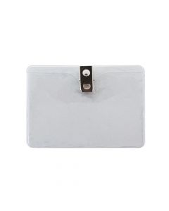 Advantus Horizontal Badge Holder with Clip 3.75 x 2.75 inches   75456