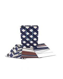 Gift Bag Sophisticated Matte Gents Small Trader Dash  NICX1806