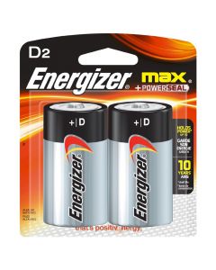 Energizer Alkaline Battery  D          E95BP-2         ea-pk/2