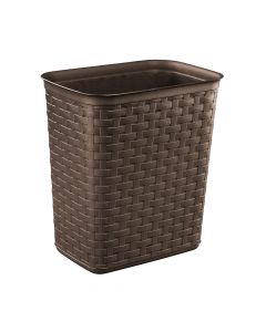 Sterilite Rectangular Bin Weave Pattern Espresso 13Litre 1034LAB6P