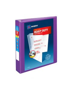 Avery BINDER 3Ring 1.5inch HD View EZD Purple 79774