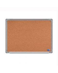 Forofis Cork Board with Aluminum Frame  18 x 24 inches  91013