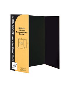 Bazic Trifold Black Display Board  36 x 48  BZ5034