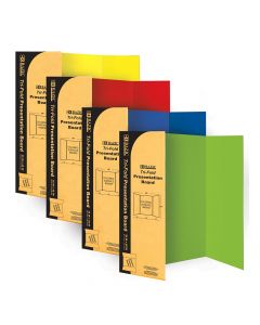 Bazic Trifold Assorted Colours Display Board  36 x 48  BZ5035