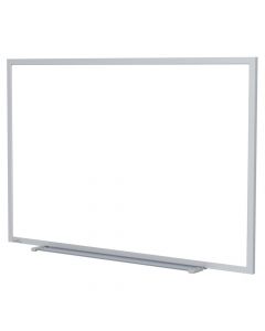 Ghent Melamine Whiteboard  48 in x 60 in  Aluminium Frame  M2-45