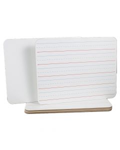 CLi Dry Erase Board 9 x 12 inches Plain/Printed Lines Dual Sided   35120