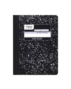 Mead Composition Book Black Marble Wide Ruled  (100pg) 09910  ea