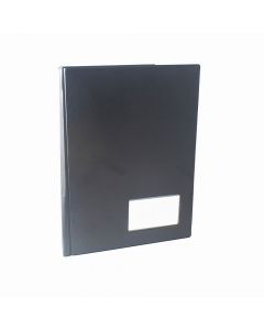 Tiger Rigid Heavy Duty Display Book 24-Pocket A4 Black 302319