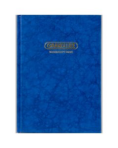 Grandluxe Manuscript Book 2Q Hard Cover 8 in x 5 in