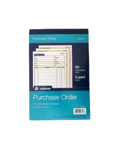Adamd NCR Triplicate Purchase Order Book 5 9/16 x 8 7/16