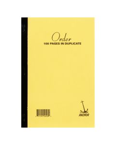 Anchor Order Book Duplicate   8 in x 5 in