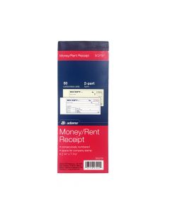 Adams Receipt Book Duplicate NCR 2 3/4 x 7 3/16 DC7201 (50pg)