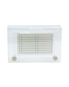 Merangue 5.25 x 3.5 Clear Index Card Box  CFB-35