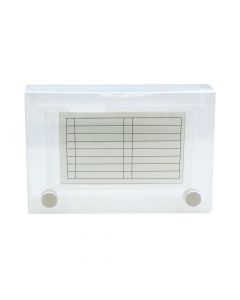 Merangue 6.25 x 4.5 Clear Index Card Box  CFB-46