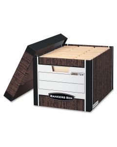 Fellowes Storage Box R-Kive Letter/Legal Woodgrain 00725 (ea box)