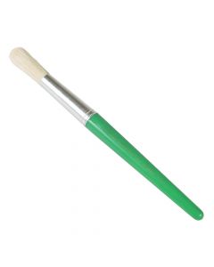 CLi Stubby Paint Brush Round Green plastic handle 7.5 inches   73225