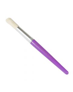 CLi Stubby Paint Brush Round Purple plastic handle 7.5 inches   73260