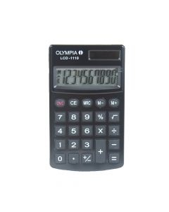 Olympia pocket calculator w/case LCD1110 Black 941901001