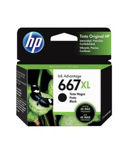 HP Inkjet Cartridge  #667XL Black          3YM81AL