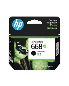 HP Inkjet Cartridge  #668BXL Black         7FP39VL