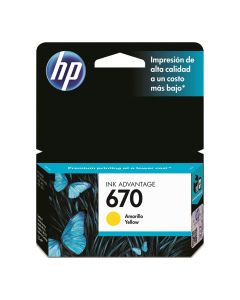 HP Inkjet Cartridge #670   Yellow   CZ116AL