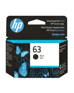 HP Inkjet Cartridge  #63  Black         F6U62AN