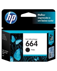 HP Inkjet Cartridge  #664     Black            F6V29AL