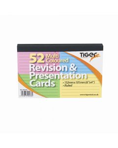 Tiger Revision Cards 6 x 4 inches Colored Top Bound 302236