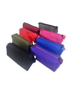 Brons Single Pocket Pencil Case Assorted Solid Colours BR-3020