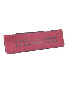 Faber Castell Pencil Case Marsala-Red w/tablet strap  573122