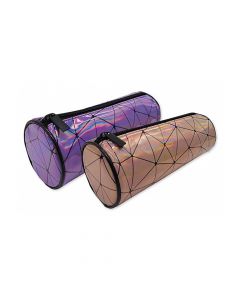 TIGER Cylindrical Holographic Pencil Case Assorted 302494