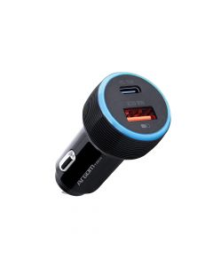 Argom Car Charger Dual Port 38W L.E.D  A00576