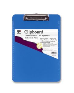 CLi Clipboard Plastic Letter Size Neon Blue             89715