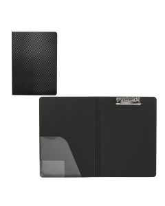 Merangue Polyfoam Clipboard w/Cover and Lever Clip Black 1020-8120-20