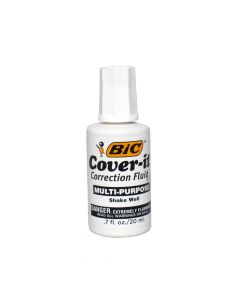 Bic Correction Fluid  White Cover 51780