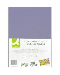 Q-Connect Presentation Cover A4 Clear 250g KF24011
