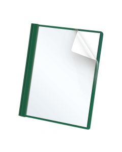 Esselte Report Cover  Letter Size Hunter Green w/Clear Front 55856EE
