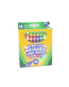Crayola Large Ultra Clean Washable Wax Crayons 523281 (Set of 16)