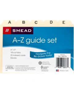 Smead Index Dividers A-Z 6x4 inches   62525 56076