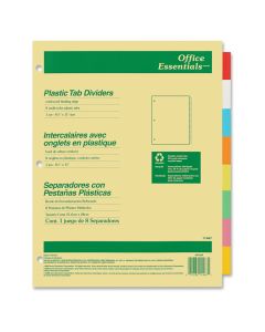 Avery Office Essentials 8-Tab Dividers Letter size   11467 per set