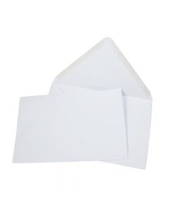 Envelope  5 in x 7 3/4 in (127 x 197)  Gummed White