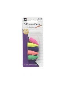 Advantus Eraser Pencil Caps Assorted 80955
