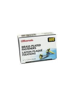 OIC FASTENER Paper Brass Plated 1/2in 99802