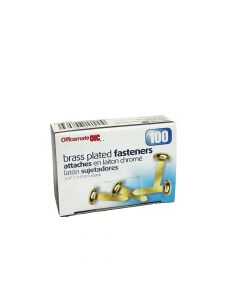 OIC FASTENER Paper Brass Plated 3/4in 99803