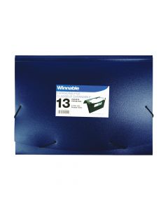 Merangue Expanding File 13Pocket Letter Size DBlue 201-12-DB