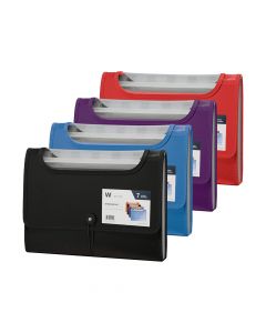 Mearngue 7 Pocket Expanding File w/Window 13in x 9.5in Assorted 20140