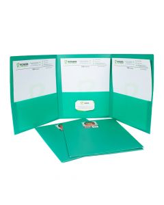 C-Line 3Pocket Portfolio  Letter Size  Green  33943 ea