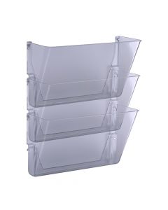 OIC Wall File Holder A4/Letter Size Clear 3-pocket   21424