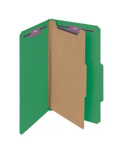 Smead Classification Folder Legal 1-Divider Green 18733