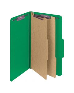 Smead Classification Folder Legal 2-Dividers Green  19033
